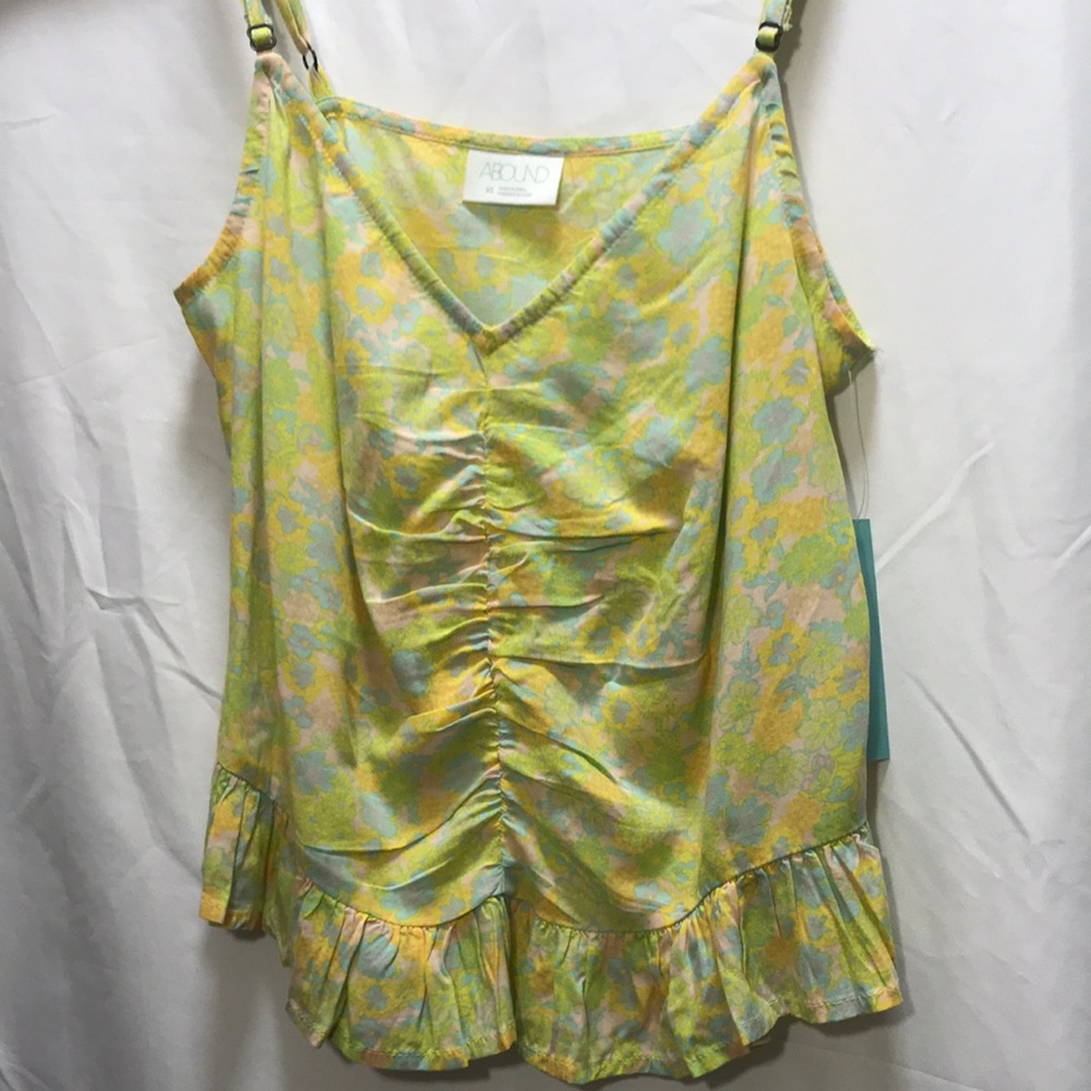Abound Flora Spaghetti Strap Top